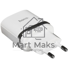 Сетевое зарядное устройство + Кабель Micro HOCO HC-16286 C12Q/1m/QC 3.0/1 USB/Выход: 5V_9V_12V, 18W, белый