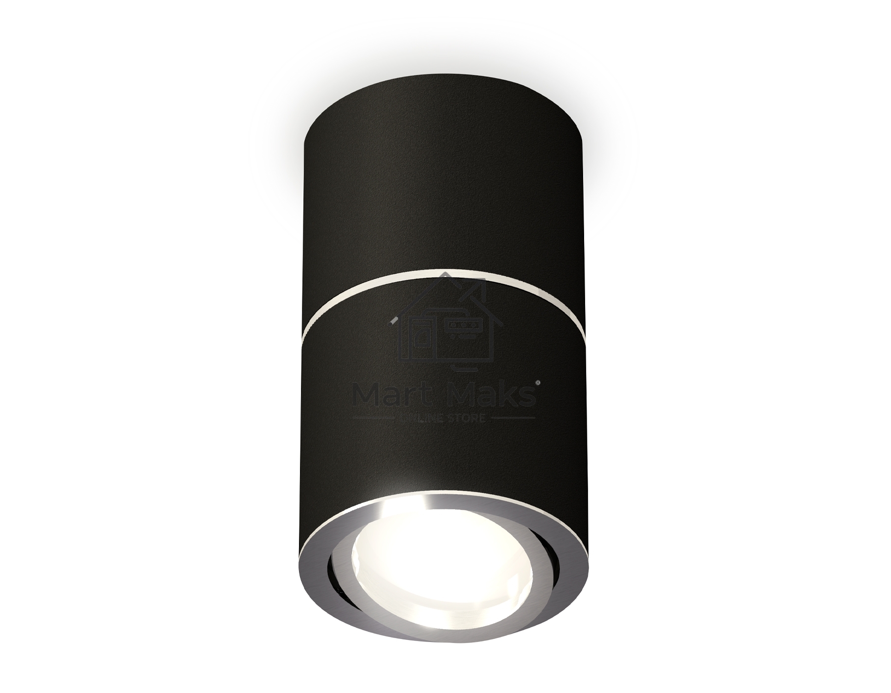 Светильник Ambrella Light XS7402140 SBK/PSL черный песок/серебро полированное MR16 GU5.3 (C7402, A2070, C7402, N7003)