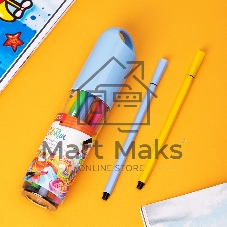 Фломастеры Deli EC156-12 ColoRun 12 цветов, пластиковая туба