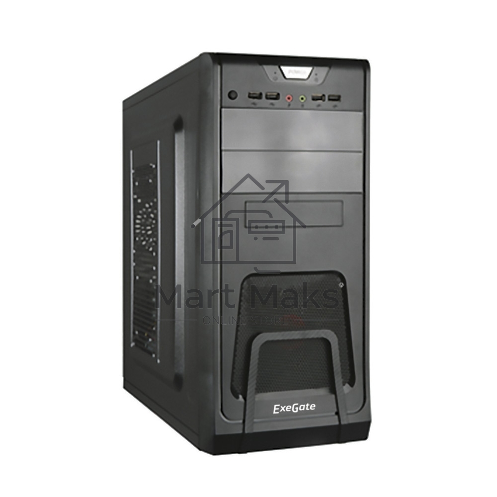 Компьютерный корпус Miditower Exegate EX278390RUS Exegate CP-603 Black, ATX, <CP350W, 80mm>, 2*USB+2*USB3.0, Audio
