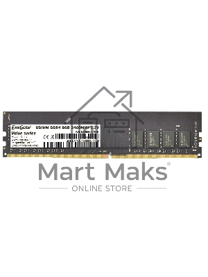 Оперативная память Exegate, DDR4, 8GB (1x8 GB), 2400 MHz, CL17, DIMM, OEM