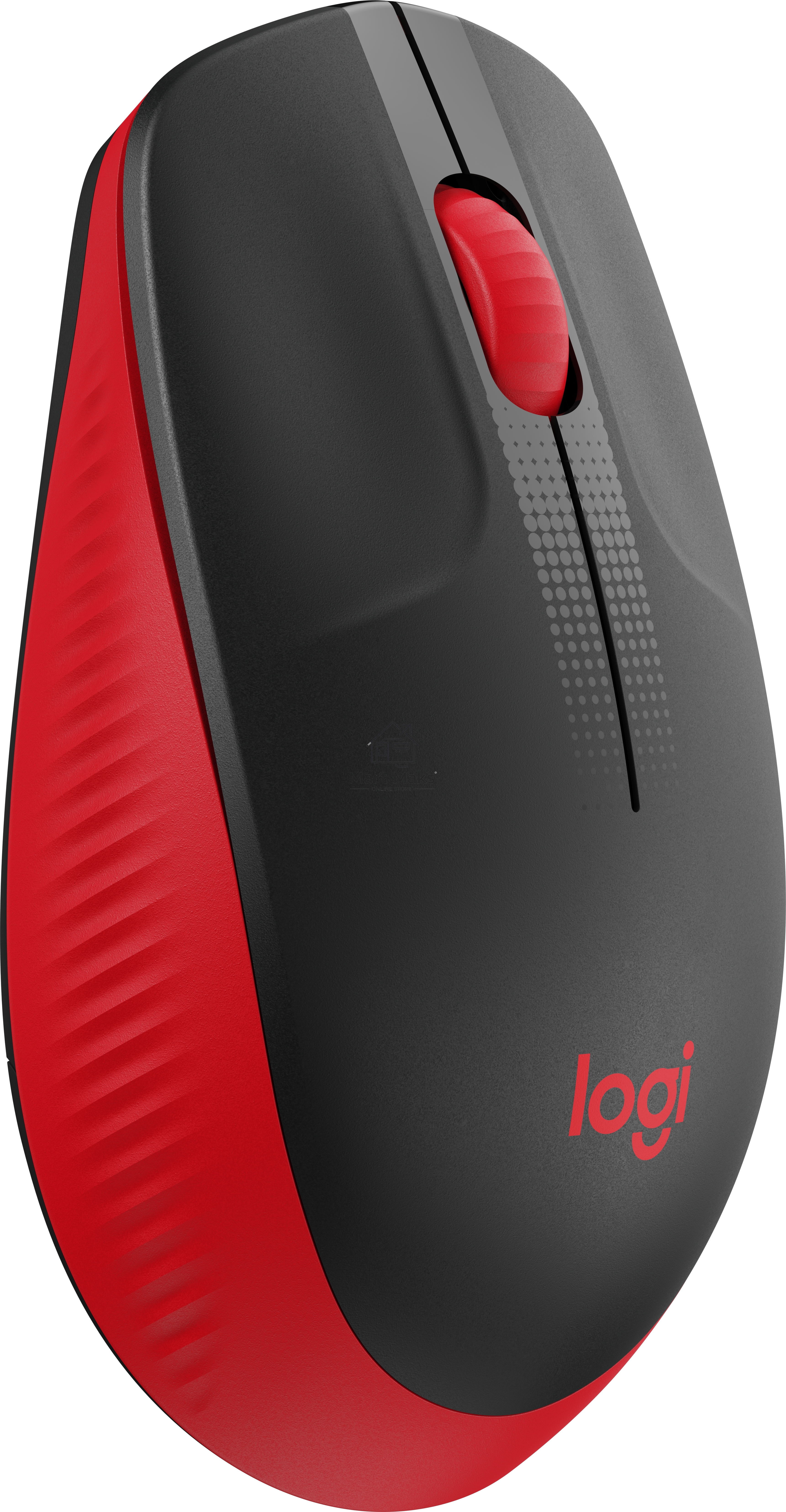 Мышь беспроводная Logitech M190 черный/красный, 1000 dpi, радиоканал, USB, кнопки - 3