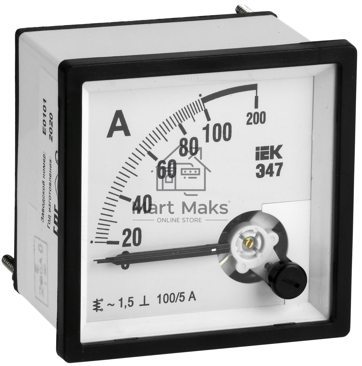 Амперметр ИЭК Э47 72х72мм 100/5А кл. точн. 1.5 IPA10-6-0100-E