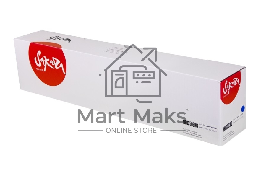 Тонер-туба Sakura MPC2503HC для Ricoh, голубой, 9500 к.