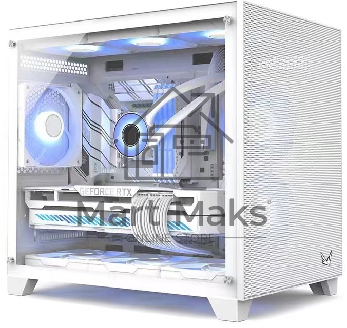 Компьютерный корпус AeroCool / Formula Crystal Z5 белый без БП mATX 11x120mm 2xUSB2.0 1xUSB3.0 audio bott PSU