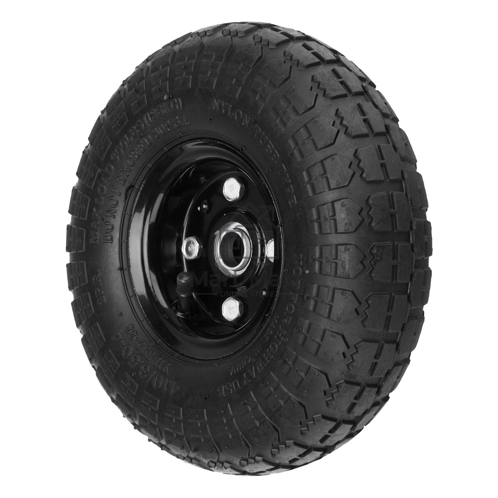 Колесо PALISAD 68970  пневм. 4.10/3.50–4 с несим.ступ. d260мм. подш. внут.диам. 20мм. длина оси - 5