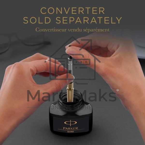 Флакон с чернилами Parker Quink Z13 (CW1950378) черный/синие чернила, 57мл для ручек перьевых