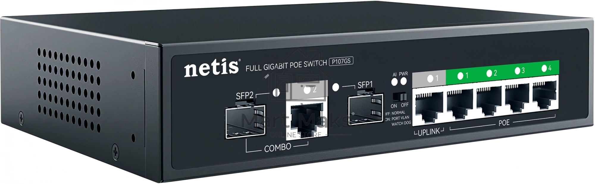 Коммутатор NETIS P107GS 7PORT 10/100/1000M POE