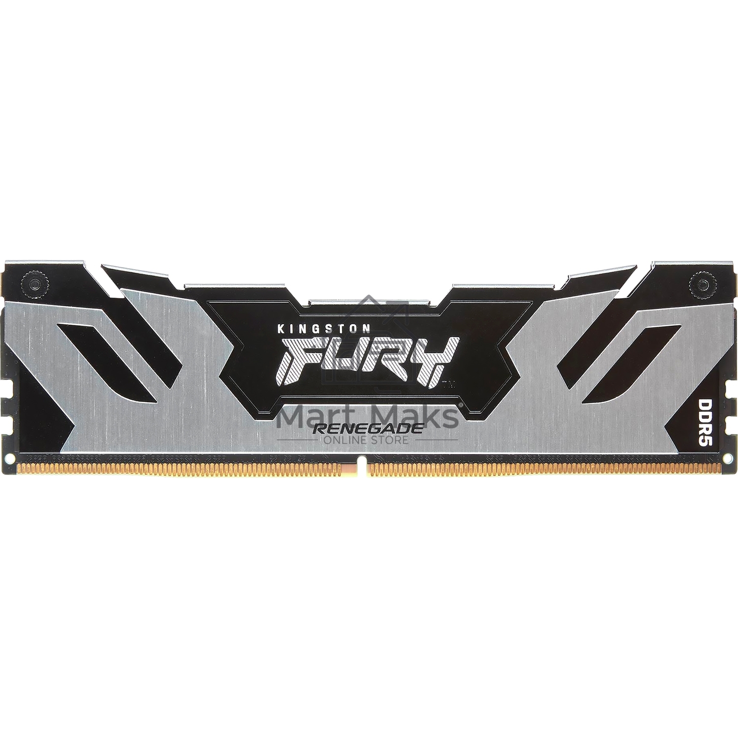 Оперативная память Kingston Fury Renegade, DDR5, 32GB (1x32GB), 6400MHz, CL32, DIMM, радиатор, серебристый/черный
