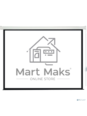 Экран с электроприводом Lumien Eco Control 244x244 см (раб. область 236х236 см) Matte White черная кайма по периметру 1:1