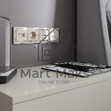 Розетка двойная Werkel Ethernet RJ-45 (слоновая кость) W1181103