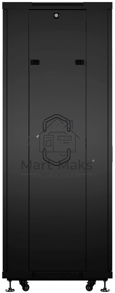 Шкаф телекоммуникационный напольный Cabeus, IP20, 12U, 730х600х600 мм (ВхШхГ), дверь: стекло, боковая панель: сплошная, разборный, черный
