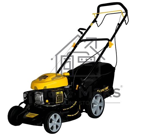 Газонокосилка Champion LM4627 (2,6кВт привод травосб.60л. шир.460мм 25-75мм 31,6кг 3в1)(Газонокосилка самоходная, Объем двигателя 139 см3, вес без травосборника 31,6 кг, Объем топливного бака 1,0 л, Мощность 2,6/3,5 кВт/л.с., объем травосборника 60 л, шир