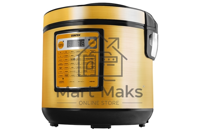 Мультиварка Centek CT-1495 черный 5.0л, 42 программы + Мультишеф черный/золотистый