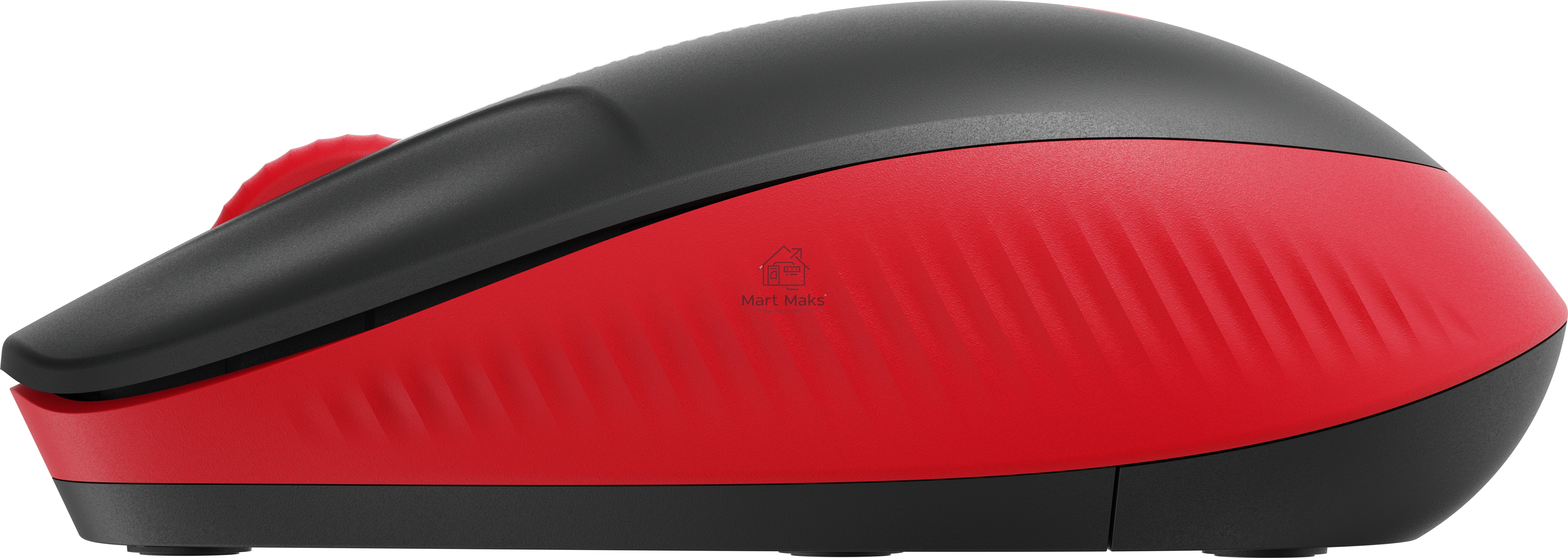 Мышь беспроводная Logitech M190 черный/красный, 1000 dpi, радиоканал, USB, кнопки - 3