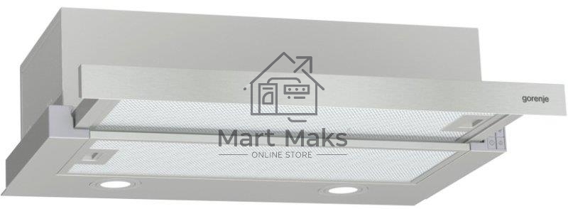 Вытяжка встраиваемая Gorenje TH62E4X нержавеющая сталь, 60 см, 450 куб. м/ч, 71 дБ