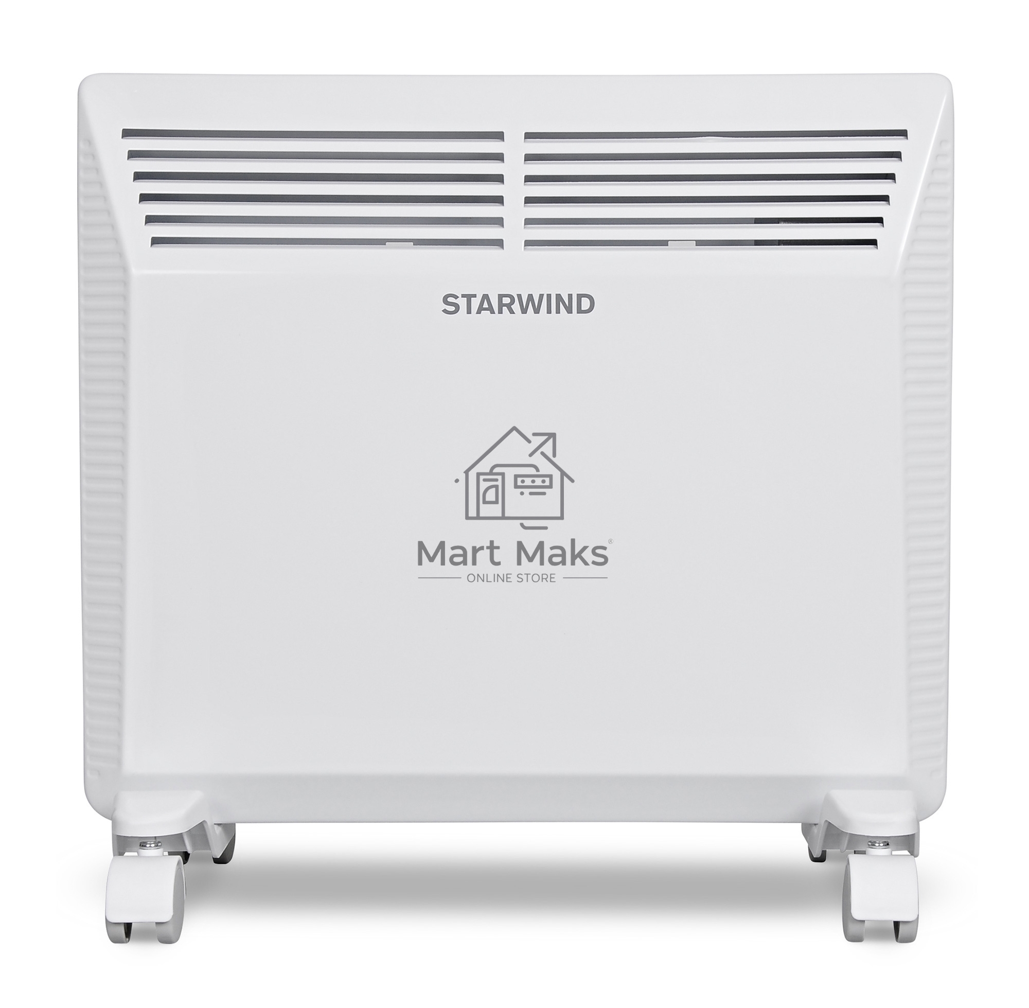 Конвектор Starwind SHV5010, белый, 1000 Вт, 15 м2, термостат, 1 режим мощности