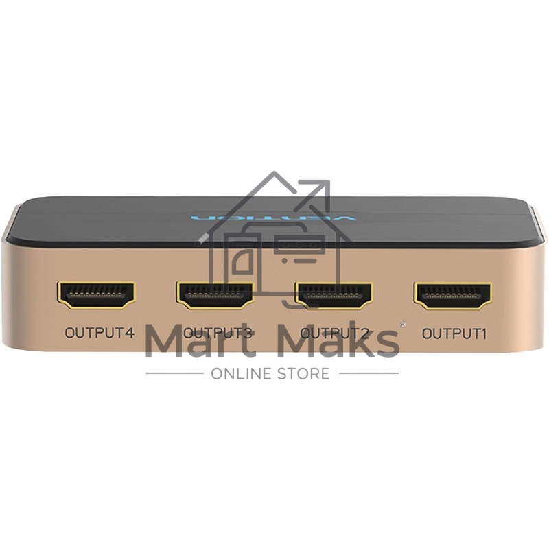 Разветвитель - сплиттер Vention HDMI 19F/4x19F на 4 монитора ACCG0