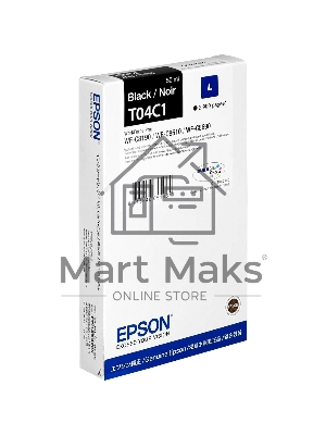 Картридж струйный Epson T04C (C13T04C140) черный (2900 стр.) для WF-C8190DW/WF-C8690DWF