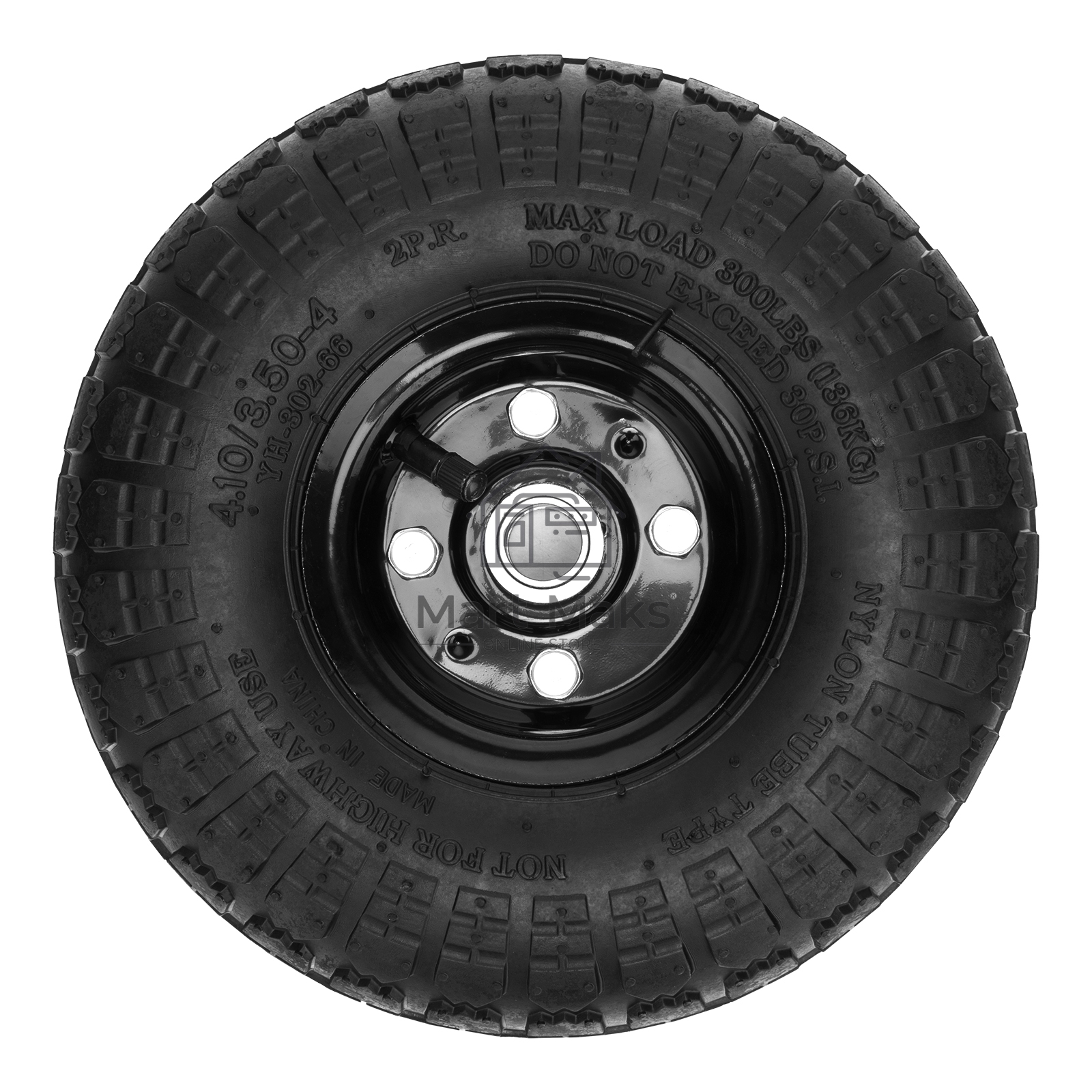 Колесо PALISAD 68970  пневм. 4.10/3.50–4 с несим.ступ. d260мм. подш. внут.диам. 20мм. длина оси - 5