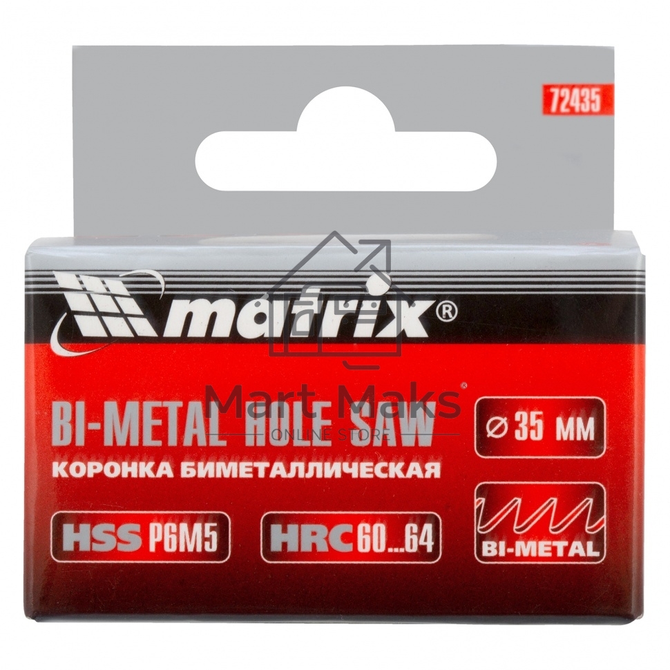 Коронка MATRIX BIMETAL, 35 мм 72435