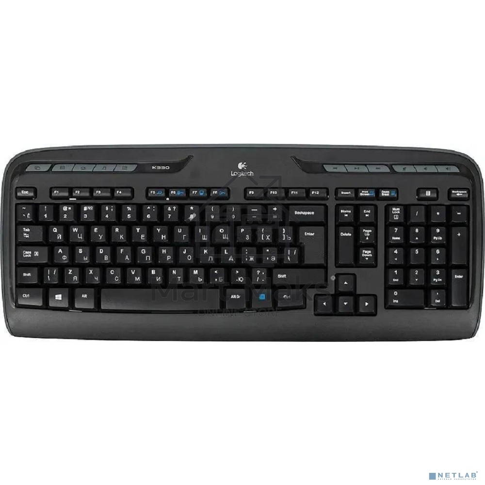 Клавиатура + мышь Logitech MK330 клав:черный мышь:черный USB беспроводная Multimedia