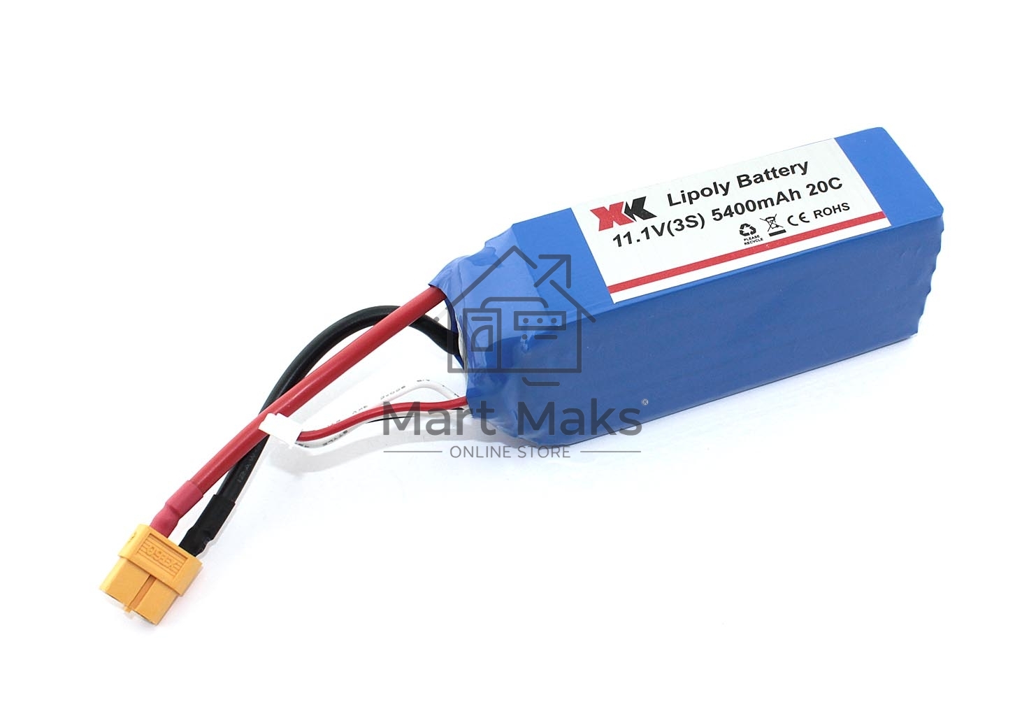 Портативный аккумулятор Li-Pol 11.1V 803496 5400mAh разъем XT60-Plug