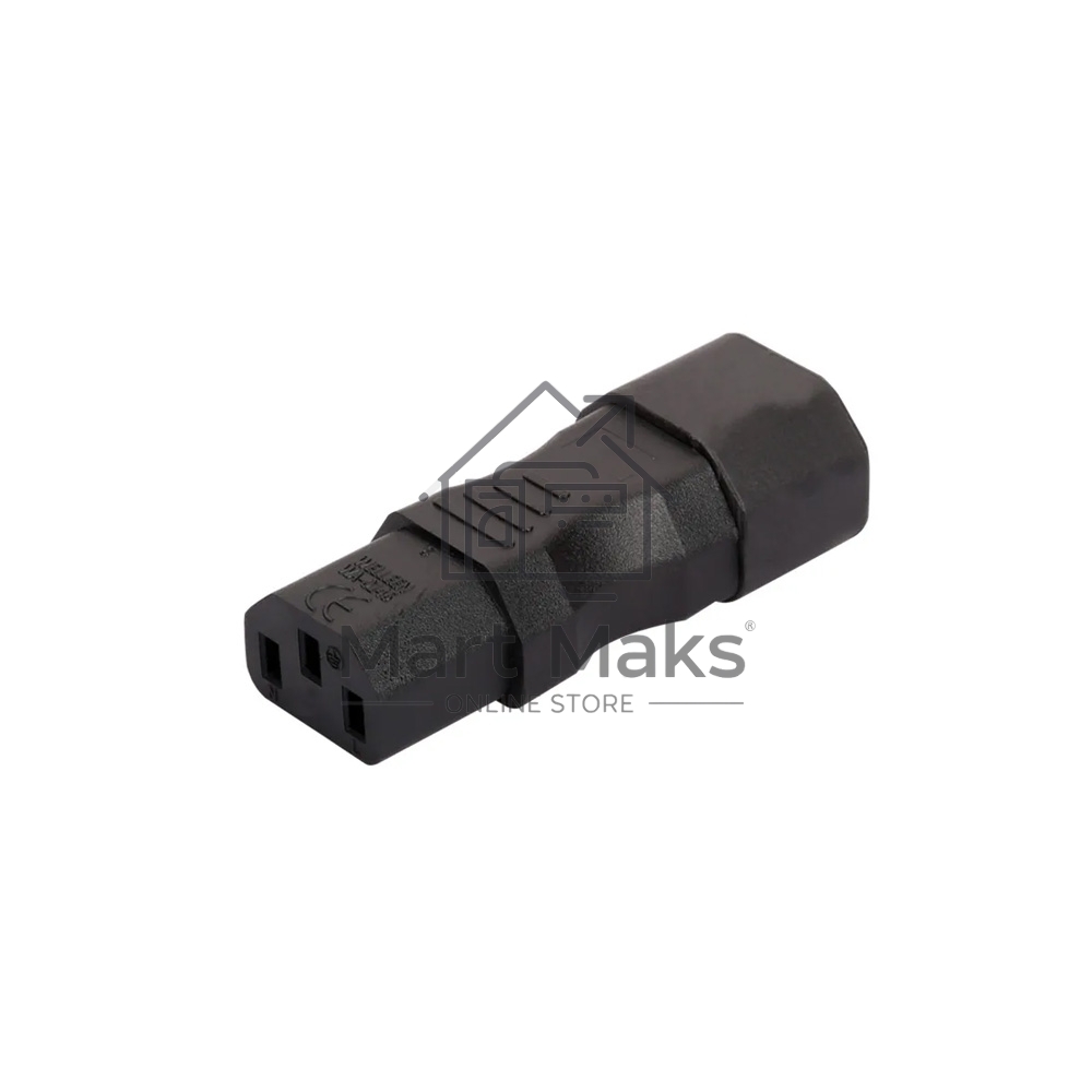Переходник 4PH C13 - C14 прямой, черный, 4PH-R90366