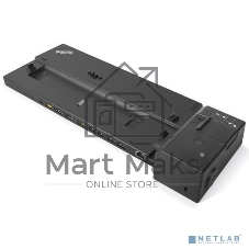 USB-концентратор Lenovo ThinkPad Basic Docking Station - 90W, 2xUSB 3.1, 2xUSB2.0,Gigabit Ethernet, 1xDP, 1x VGA,1xCombo Audio Port, DC-IN, Kensington slot, Key lock for L480, L580, T480, T480s, T580, X280, P52s, X1 Carbon G6