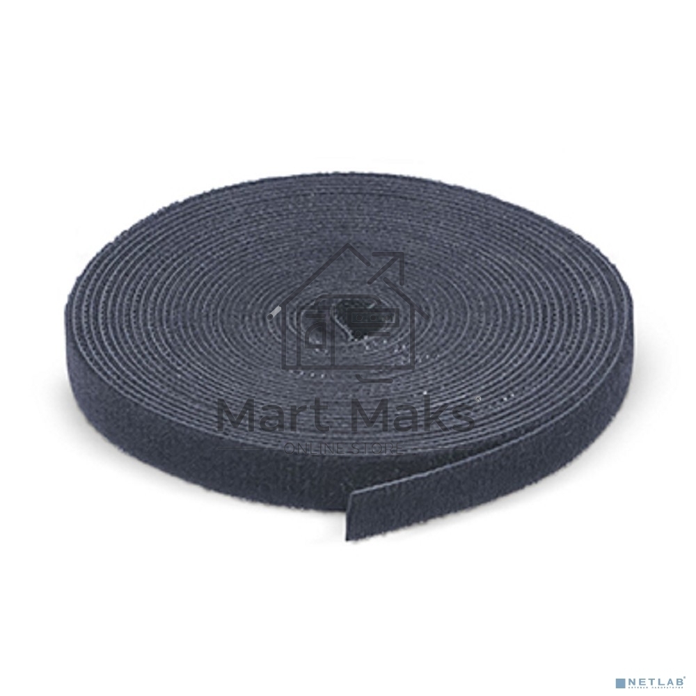 Лента липучая Cabeus ROL-5x16-BK, 16 мм Ш, 5 000 мм Д, материал: полиамид, черный