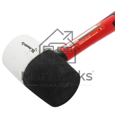 Киянка резиновая Matrix 11172, 680 г, черно-белая резина, фибергласовая рукоятка