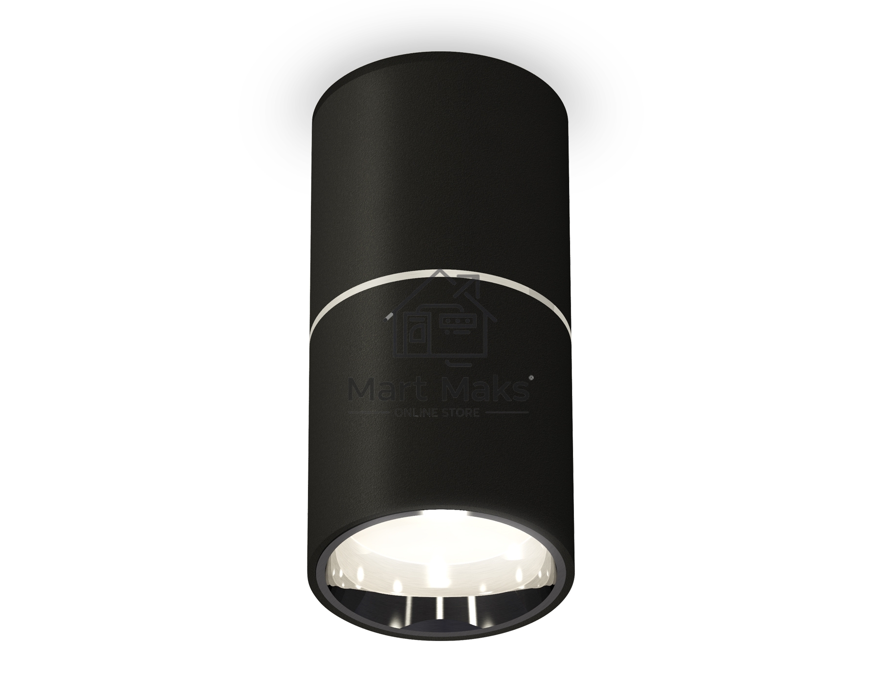 Светильник Ambrella Light XS6302081 SBK/PSL черный песок/серебро полированное MR16 GU5.3 (C6302, A2060, N6112)