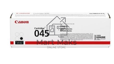 Картридж лазерный Canon 045BK черный, 1400 стр., для i-SENSYS MF631/633/635, LBP611