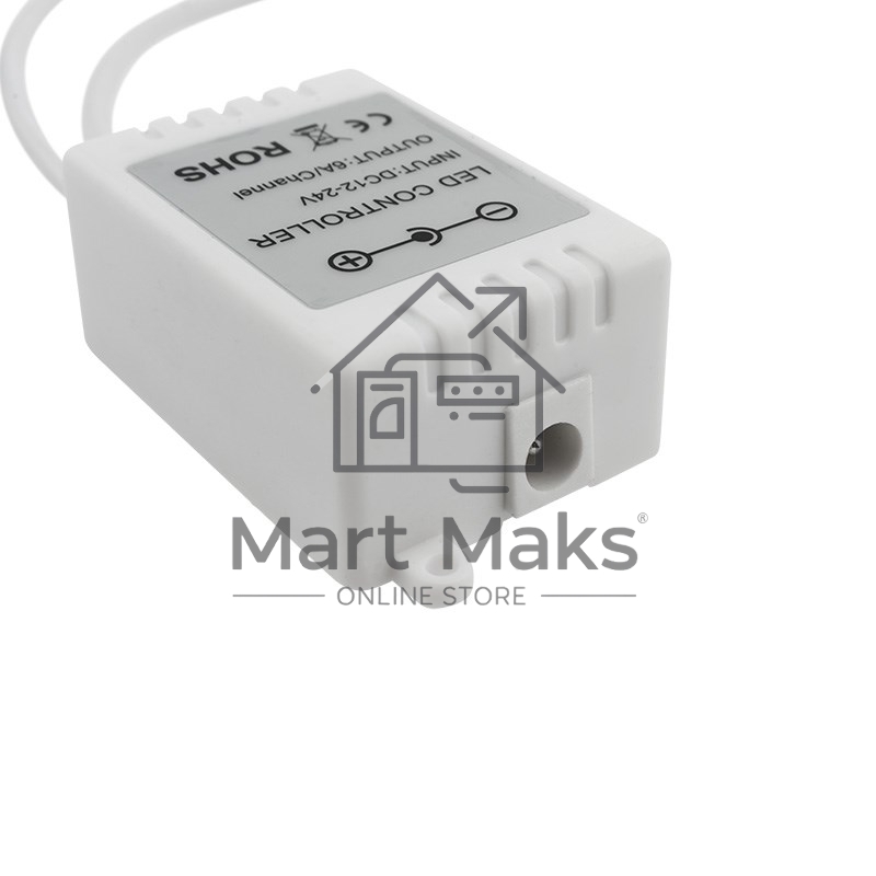 Контроллер LED для светодиодной ленты White Mix 12/24 В, 72/144 Вт, 24 кнопки (IR)