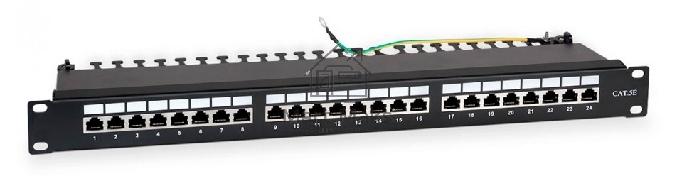 Патч-панель Hyperline WRLine WR-PL-24-C5E-SH-D 19