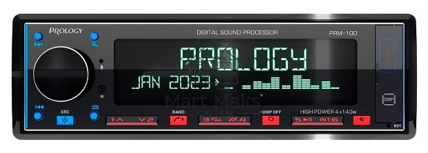Автомагнитола Prology PRM-100 1DIN 4x140Вт