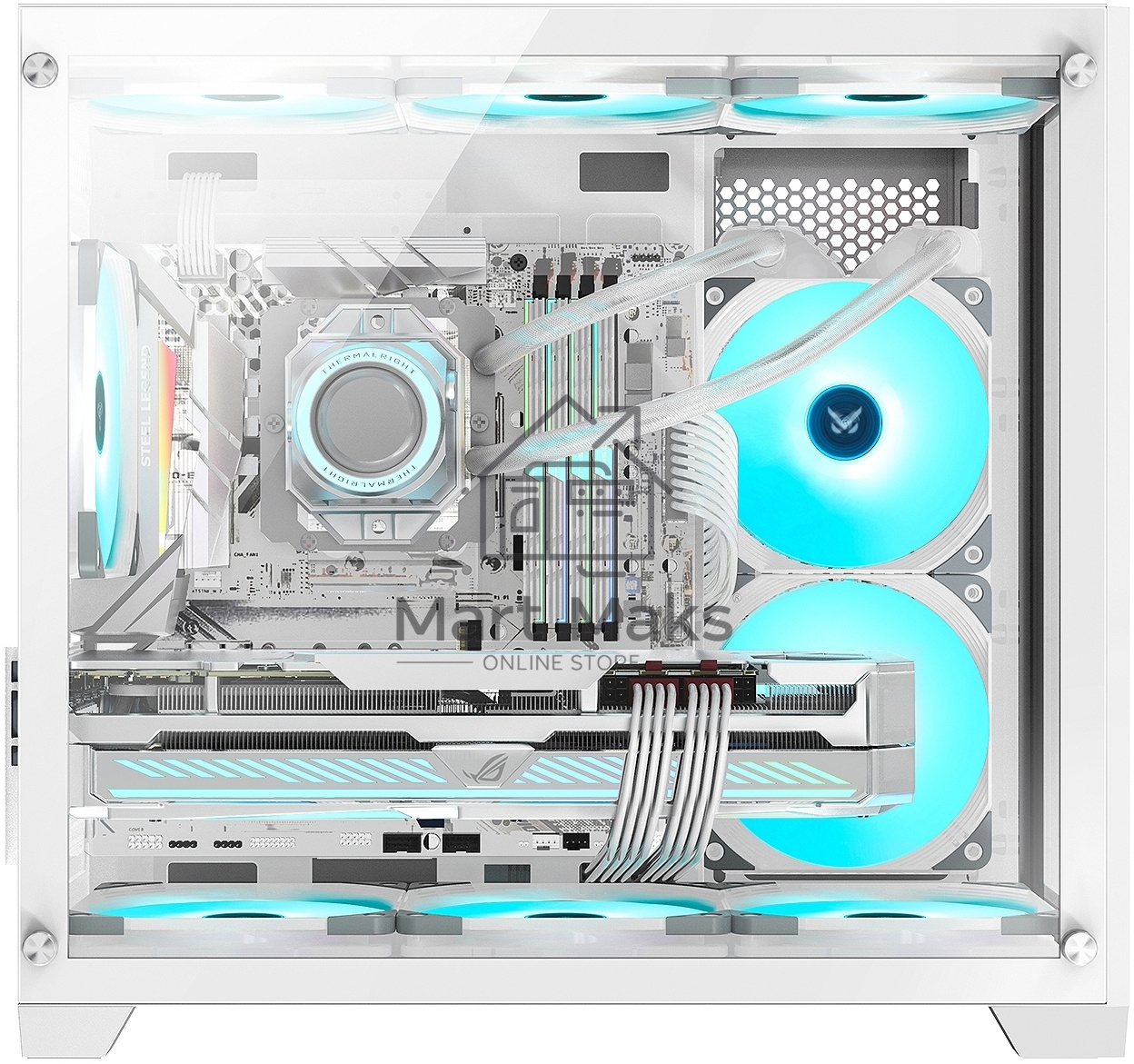 Компьютерный корпус AeroCool / Formula Crystal Z5 белый без БП mATX 11x120mm 2xUSB2.0 1xUSB3.0 audio bott PSU