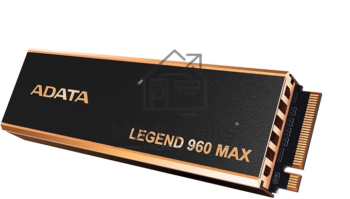Накопитель SSD ADATA LEGEND 960 MAX, 2Tb, PCIe 4.0 x4, M.2 2280, NVMe, R/W 7400/6800, с радиатором