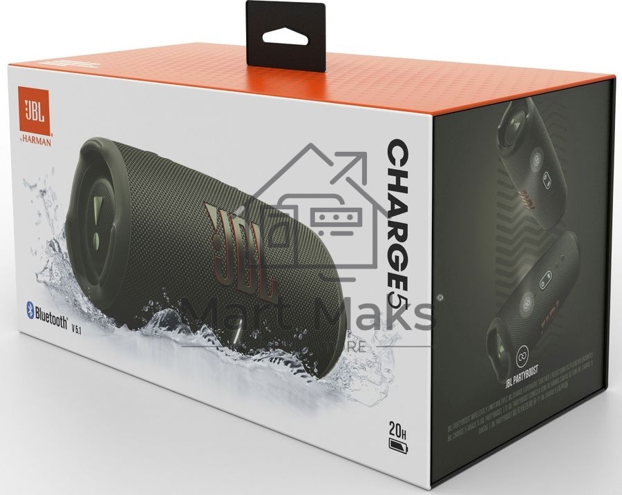 Портативная акустика JBL Charge 5, зеленый