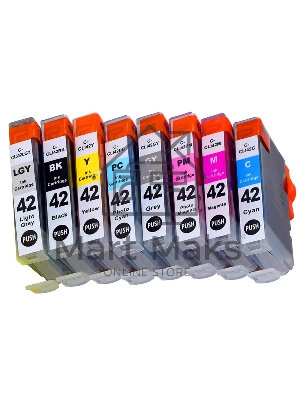 Набор струйных картриджей NVPrint для Canon CLI-42 (NV-6384B010) 8 цветов для Canon Pixma PRO-100, 100S