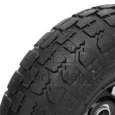 Колесо Palisad пневм. 4.10/3.50–4 с несим.ступ. d260 мм. подш. внут.диам. 20мм. длина оси - 5