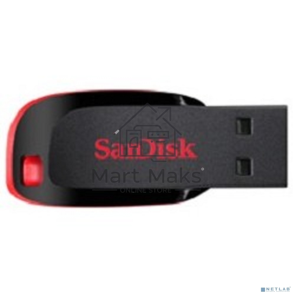 Флешка USB R/W R/W Sandisk 32Gb Cruzer Blade SDCZ50-032G-B35 USB2.0 черный/красный