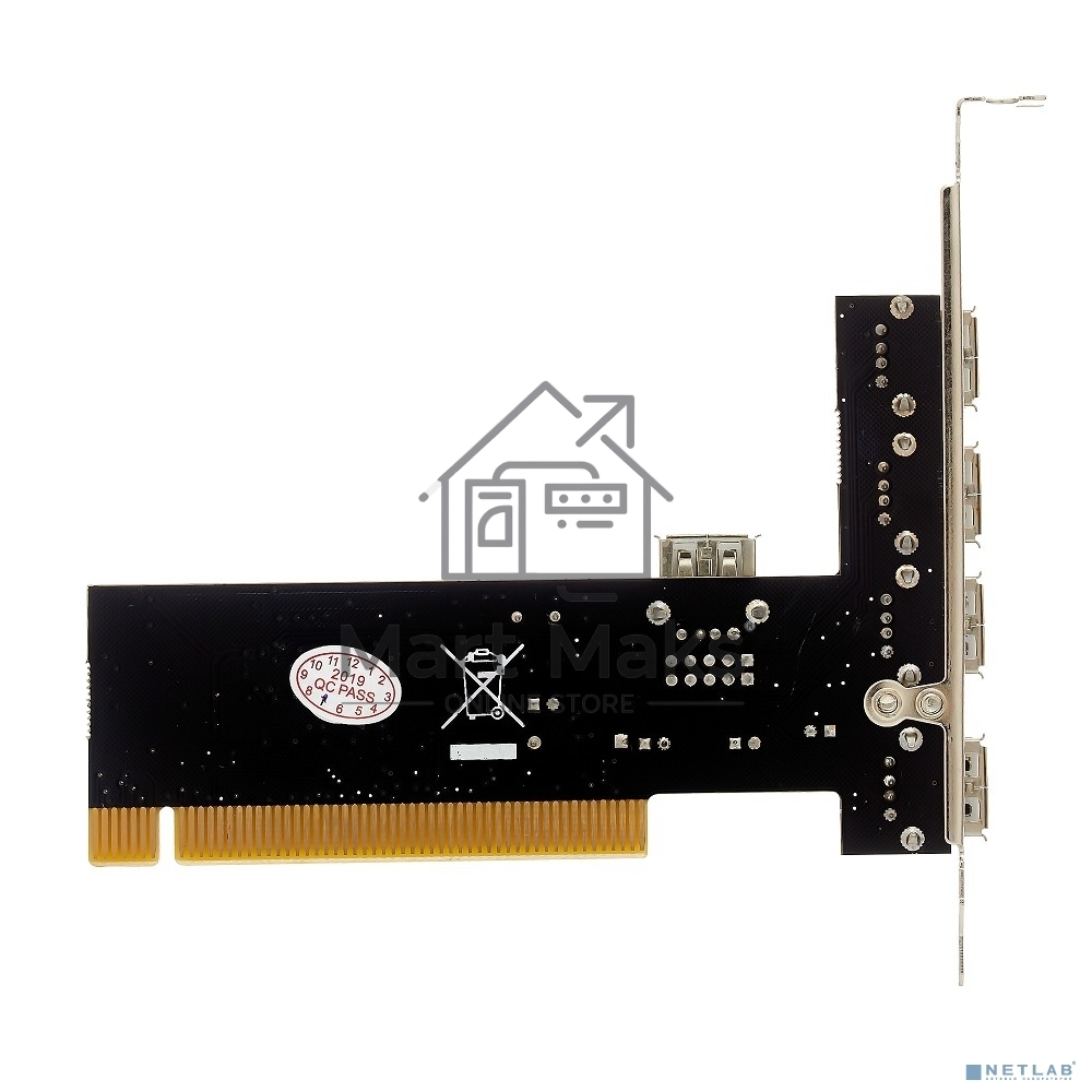 Контроллер Exegate EXE-352 PCI, 4*USB2.0 ext + 1*USB2.0 int (OEM) EX281227RUS