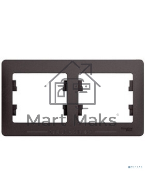 Рамка 2-м Glossa горизонт. графит SchE GSL001302