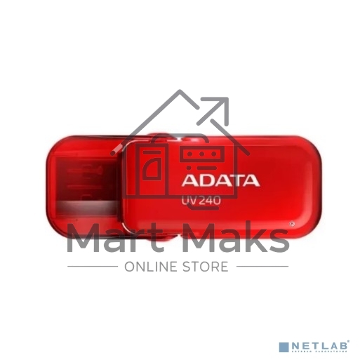 Флешка USB R/W ADATA R/W 64GB USB2.0 AUV240-64G-RRD красный