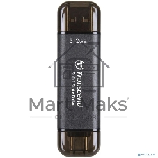 Накопитель SSD Transcend USB-C 512GB TS512GESD310C серый USB-A