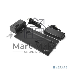 USB-концентратор Lenovo ThinkPad Basic Docking Station - 90W, 2xUSB 3.1, 2xUSB2.0,Gigabit Ethernet, 1xDP, 1x VGA,1xCombo Audio Port, DC-IN, Kensington slot, Key lock for L480, L580, T480, T480s, T580, X280, P52s, X1 Carbon G6