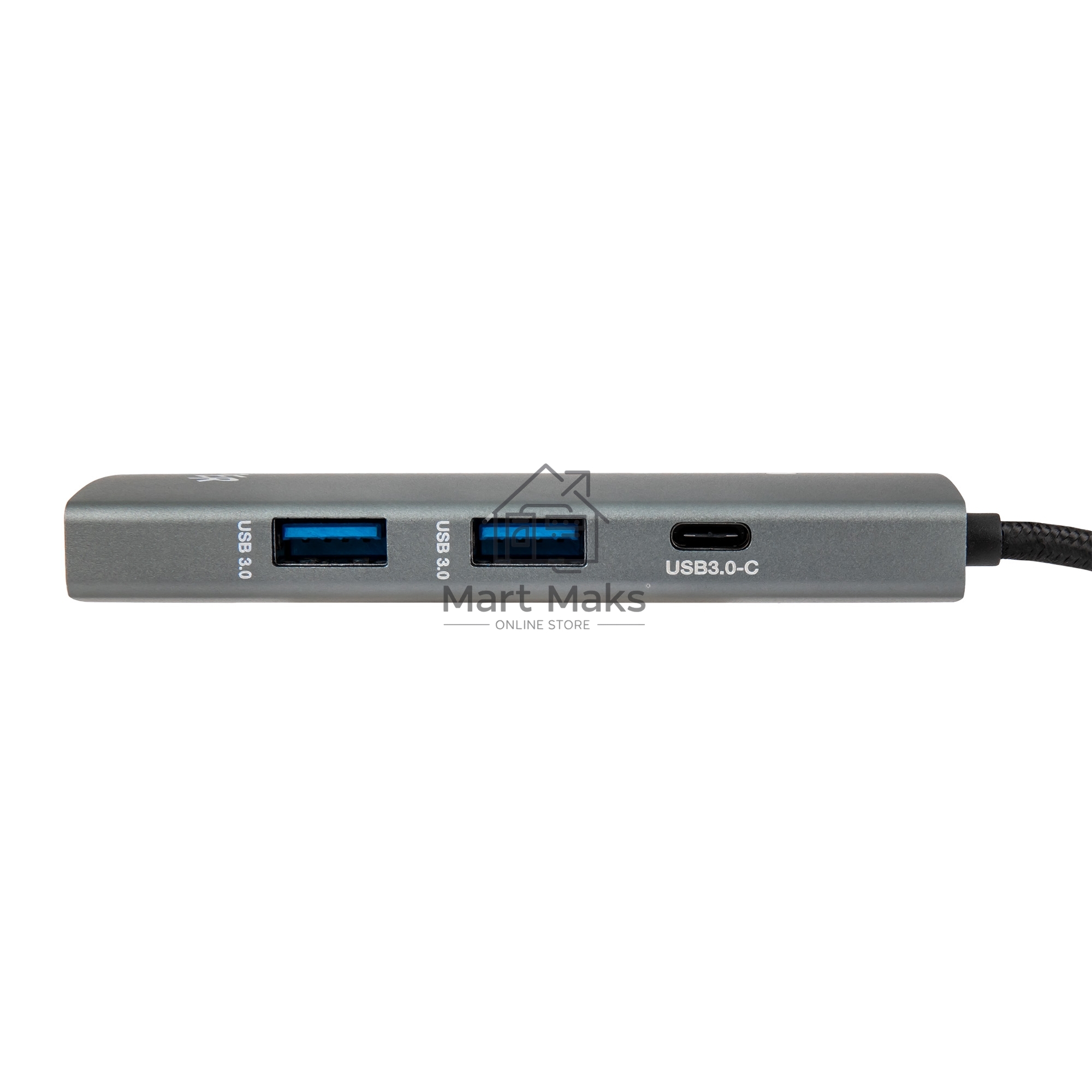 Док-станция HIPER Docking station USB-C HUB 6in1 (1*USB-C 100W PD, 1*HDMI 4K@60Hz, 2*USB-A 3.0 (5Gbps data), 1*USB-C 3.0 (5Gbps data), 1*RJ45 Gb)