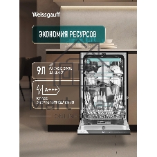 Встраиваемая посудомоечная машина Weissgauff BDW 4535 Autoopen Timer Floor