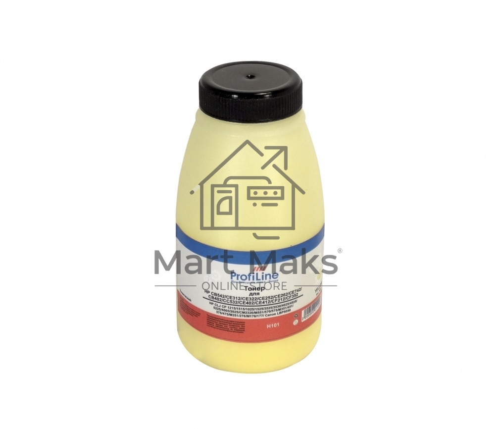 Тонер ProfiLine PL-CB542/CE312/CE322/CE252/CE262/CE742/CB402 для HP CLJ CP 1215/1515/3525/5220/5225/4005/4025/4525/CM1215MFP 1025/nw1525n/nw/CM1415fn/fnw LaserJet Pro 100 M175/M275/Pro 200 M251nw Canon LBP5050 Yellow 45 гр Фасовка РФ